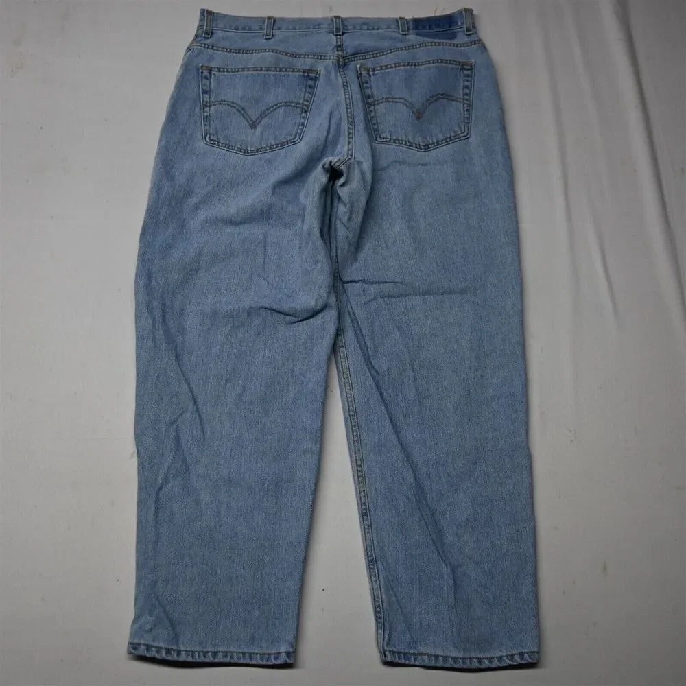 Levis 38x30 560‎ Comfort Fit Loose Tapered Light Stonewashed Mens Denim Jeans